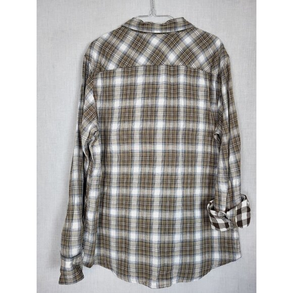 URBAN PIPELINE Tan Plaid Men's Shirt Sz XL NWT! Button Down Casual Preppy Party - Picture 3 of 5